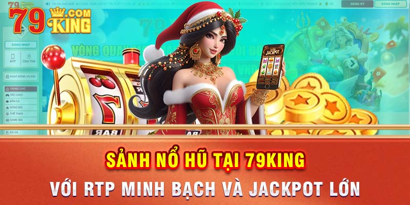 Sảnh nổ hũ tại 79king với RTP minh bạch và jackpot lớn.